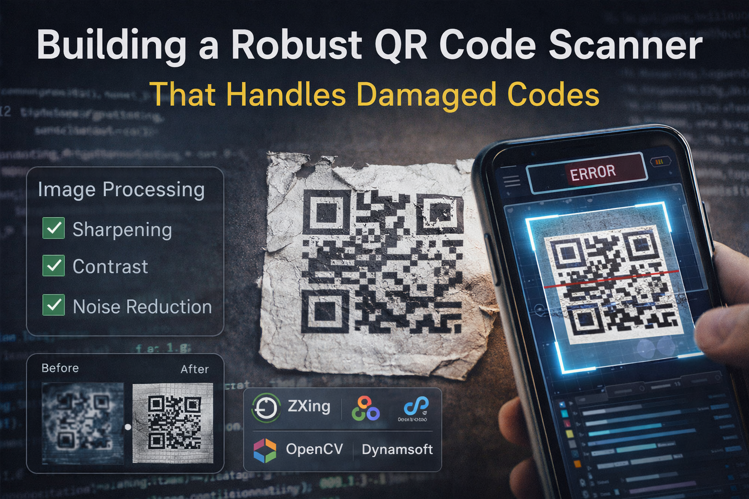 Building a Robust QR Code Scanner that Handles Damaged QR Codes