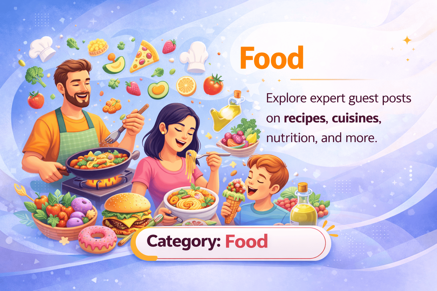 Delicious moments of food fun