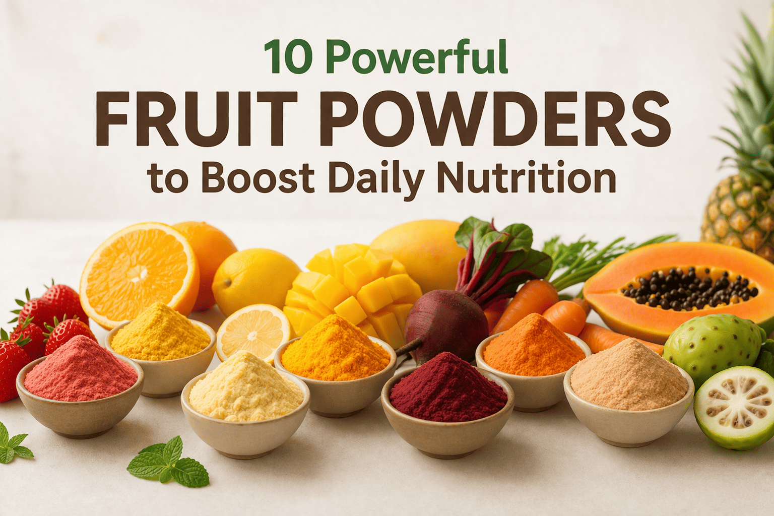 10 Powerful Fruit Powders to Boost Daily Nutrition