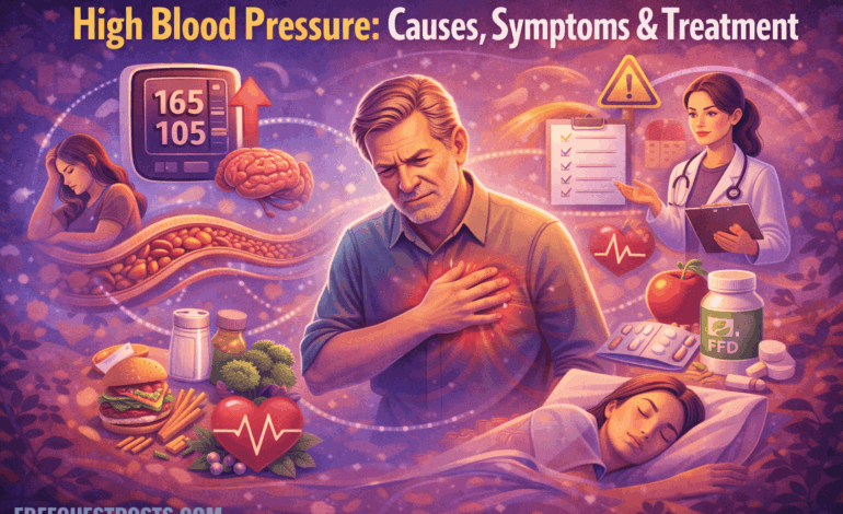 High Blood Pressure: Causes, Symptoms & Treatment