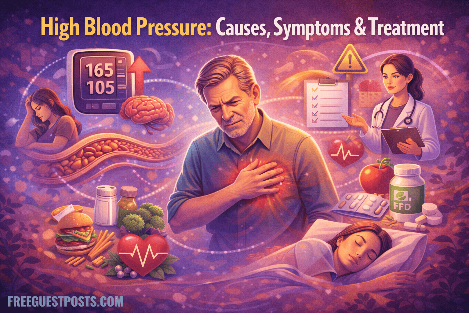 High Blood Pressure: Causes, Symptoms & Treatment