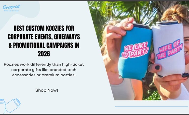 Best Custom Koozies for Corporate Events, Giveaways & Promotional Campaigns in 2026