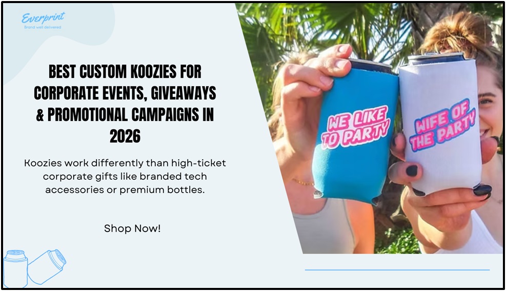 Best Custom Koozies for Corporate Events, Giveaways & Promotional Campaigns in 2026