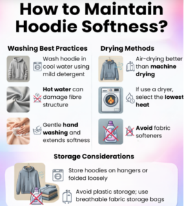 how to maintain hoodie softness