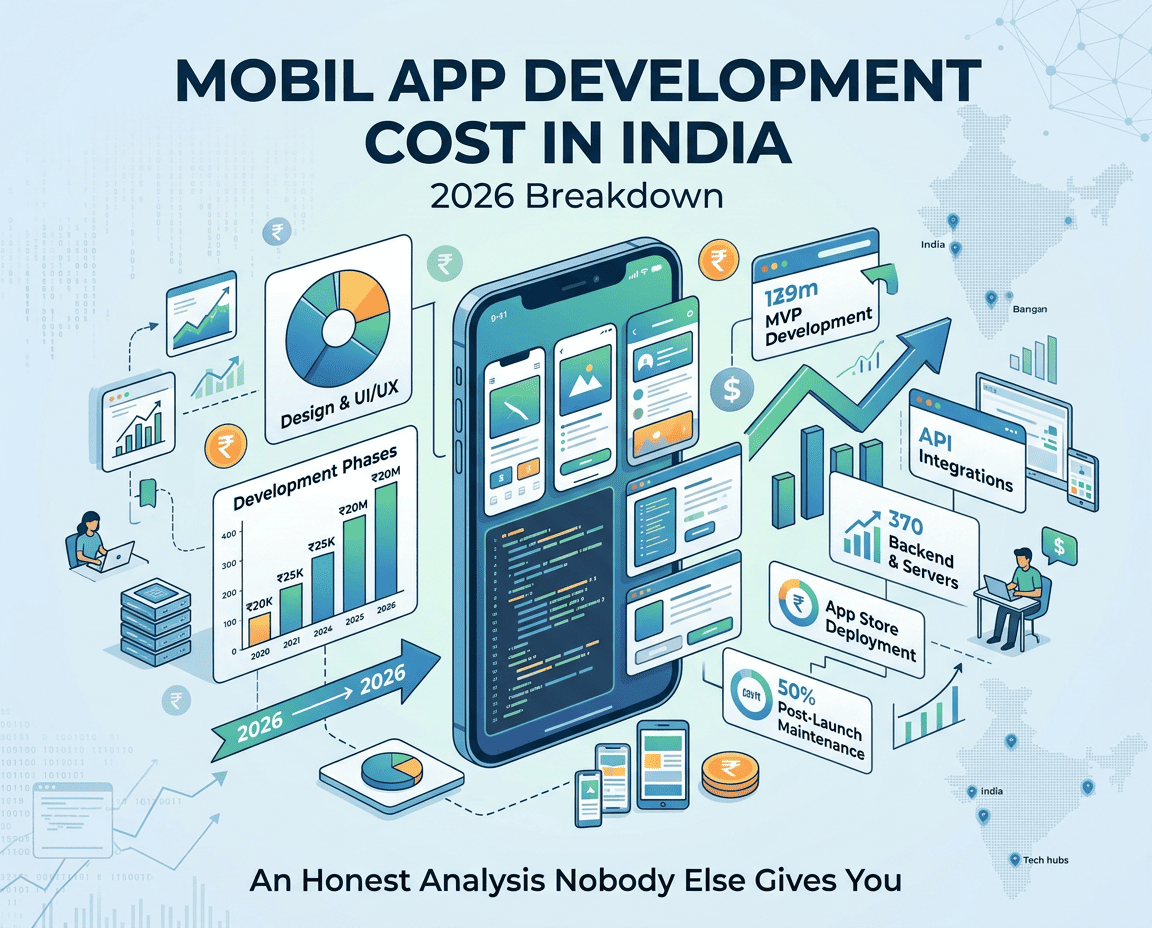 Mobile App Development Cost in India 2026:The Honest Breakdown Nobody Gives You
