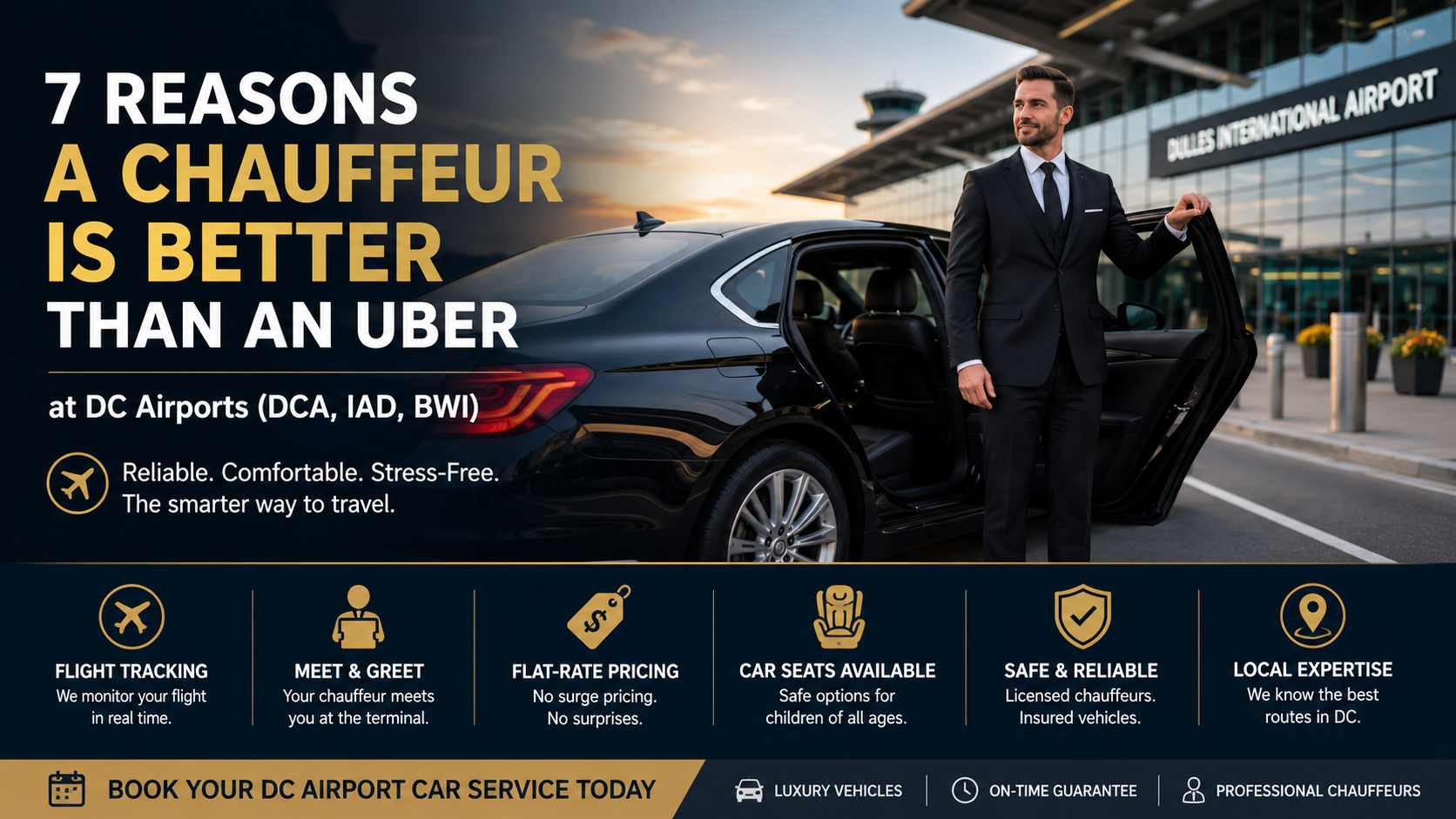 7 Reasons a Chauffeur Is Better Than Uber at DC Airports