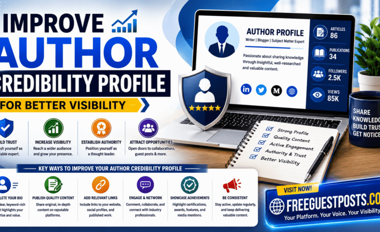 How to Improve Author Credibility Profiles for Better Visibility